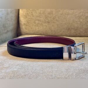 Polo Ralph Lauren Reversible Black/Brown Leather Dress Belt 🖤🤎
